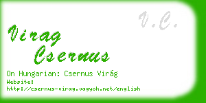virag csernus business card