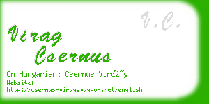 virag csernus business card